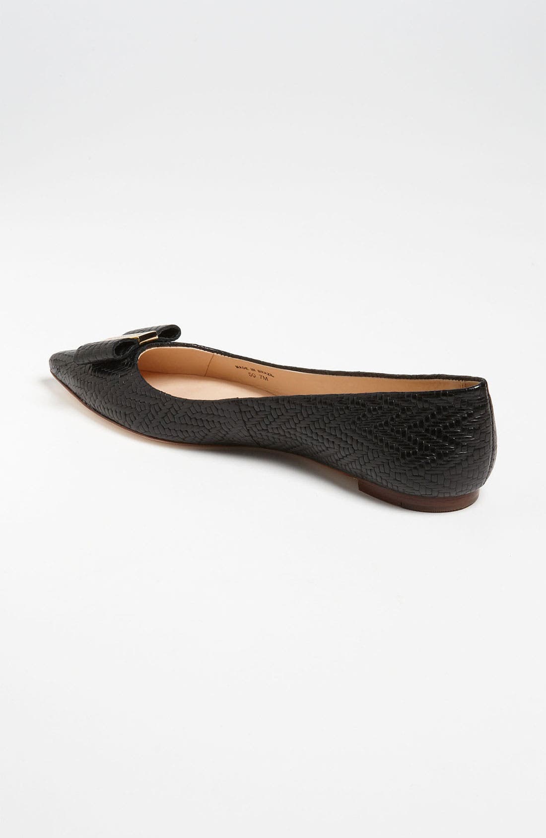 'gabriella' flat, Alternate, color, BLACK BASKET WEAVE