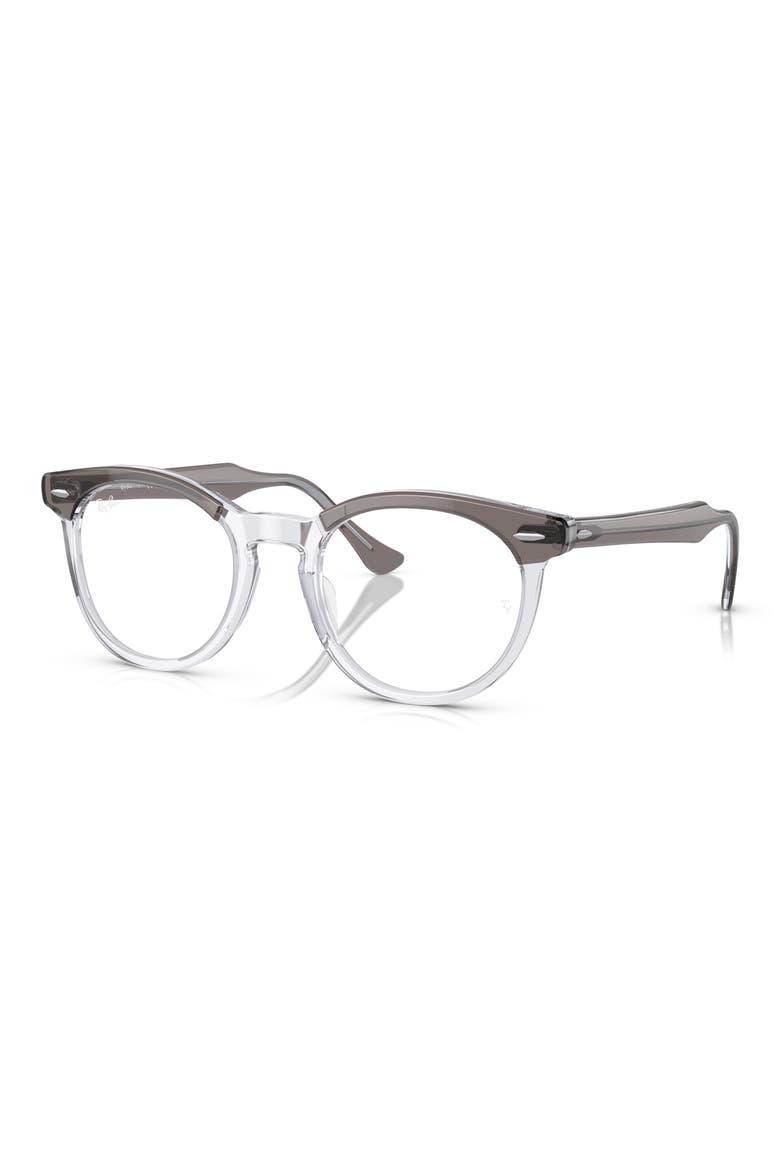 51mm Square Optical Glasses, Alternate, color, DARK GREY