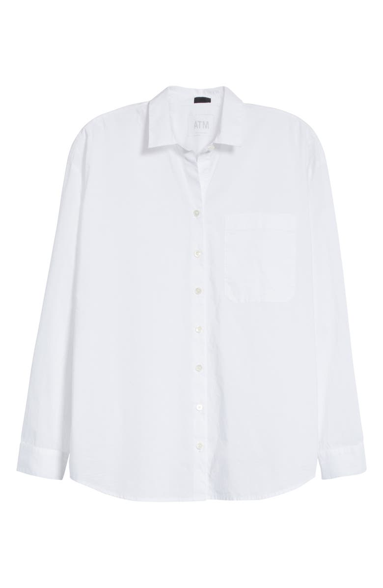ATM Anthony Thomas Melillo Cotton Poplin Boyfriend Shirt, Alternate, color,