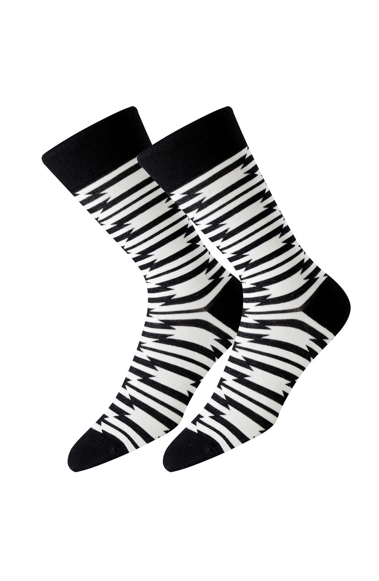 Beau Ties of Vermont Zebra Wings Socks, Main, color, NO COLOR
