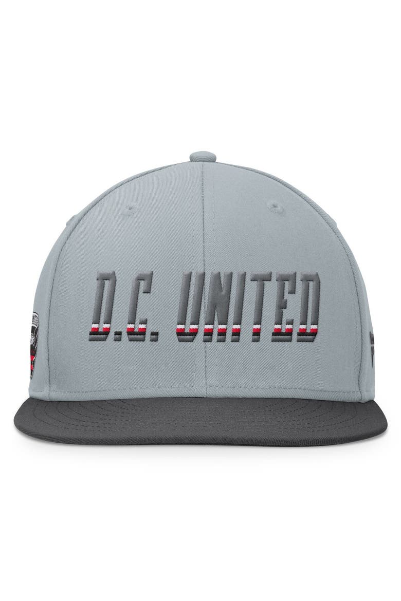Men's Fanatics Branded Gray D.C. United Smoke Snapback Hat, Alternate, color, Gray
