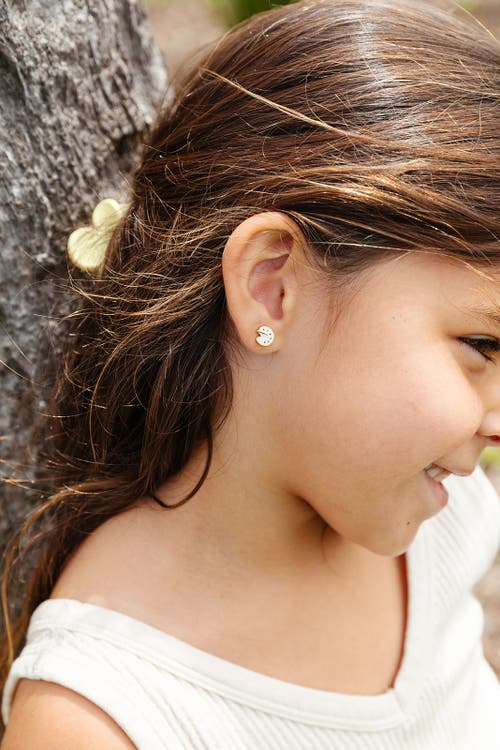 Pip Pop Paint Palette Stud Earrings In Gold