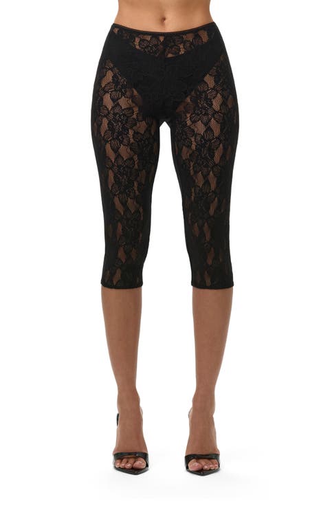 Lace Capri Leggings