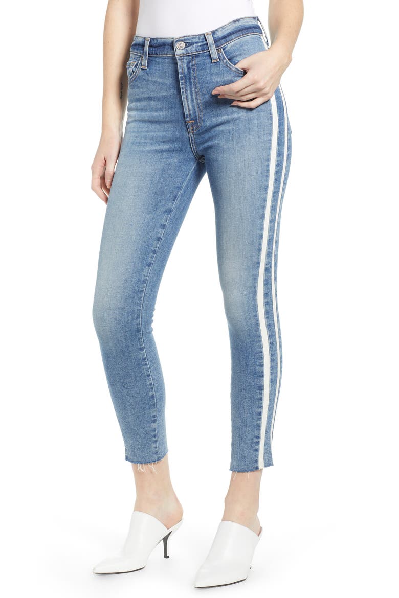 7 For All Mankind® Side Stripe Ankle Skinny Jeans, Main, color, SLOANE VINTAGE