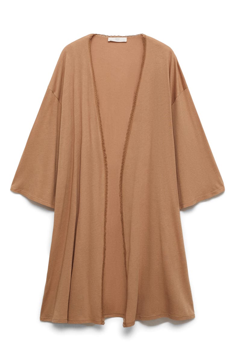 MANGO Cotton Blend Robe, Alternate, color, 