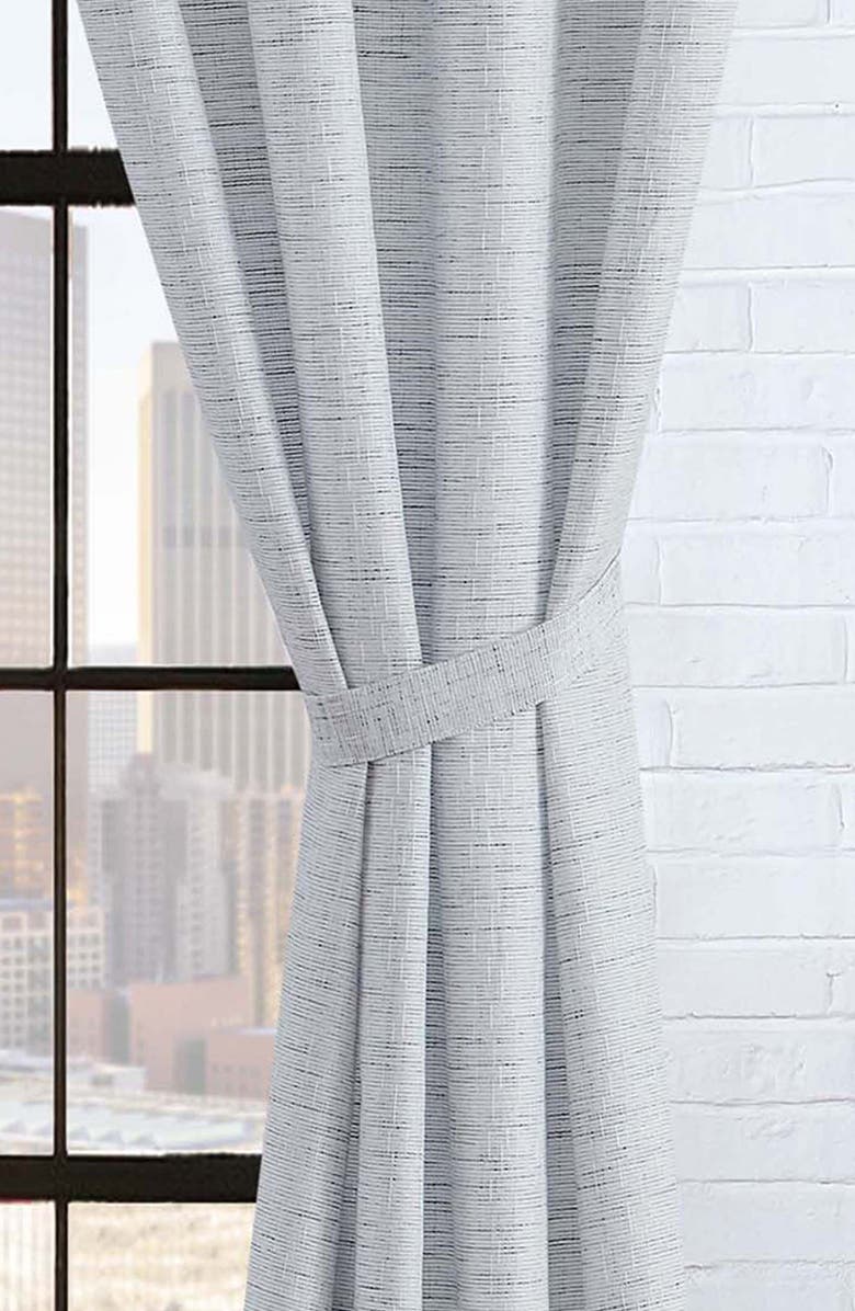 Lucky Brand Sierra Textured Set of 2 Curtain Panels, Alternate, color, Denim