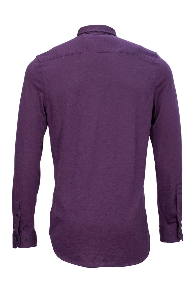 Shawn Merino Shirt, Alternate, color, Plum