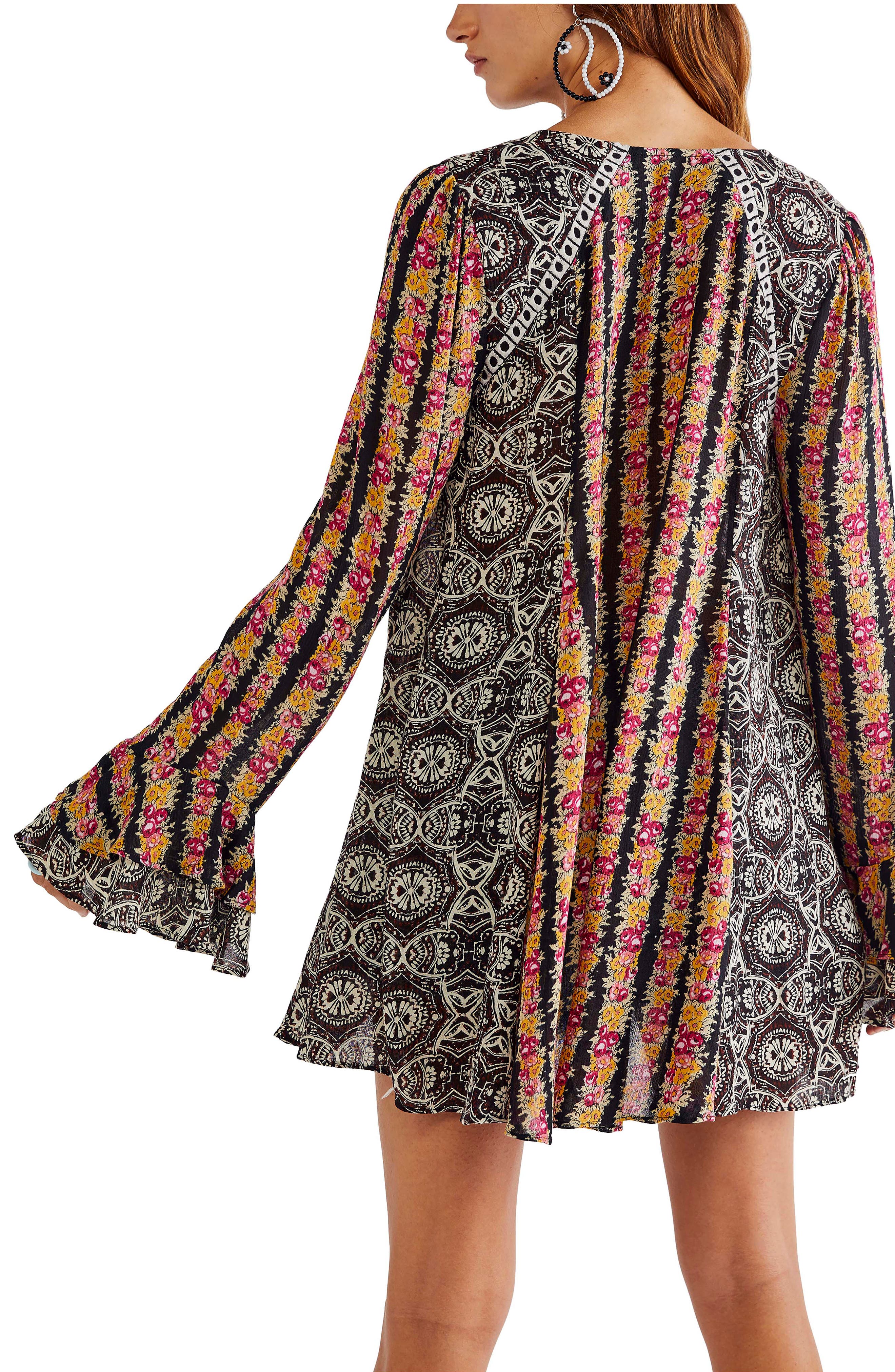 Free People Fallin Into You Long Sleeve Tunic Dress (Women) | Nordstrom