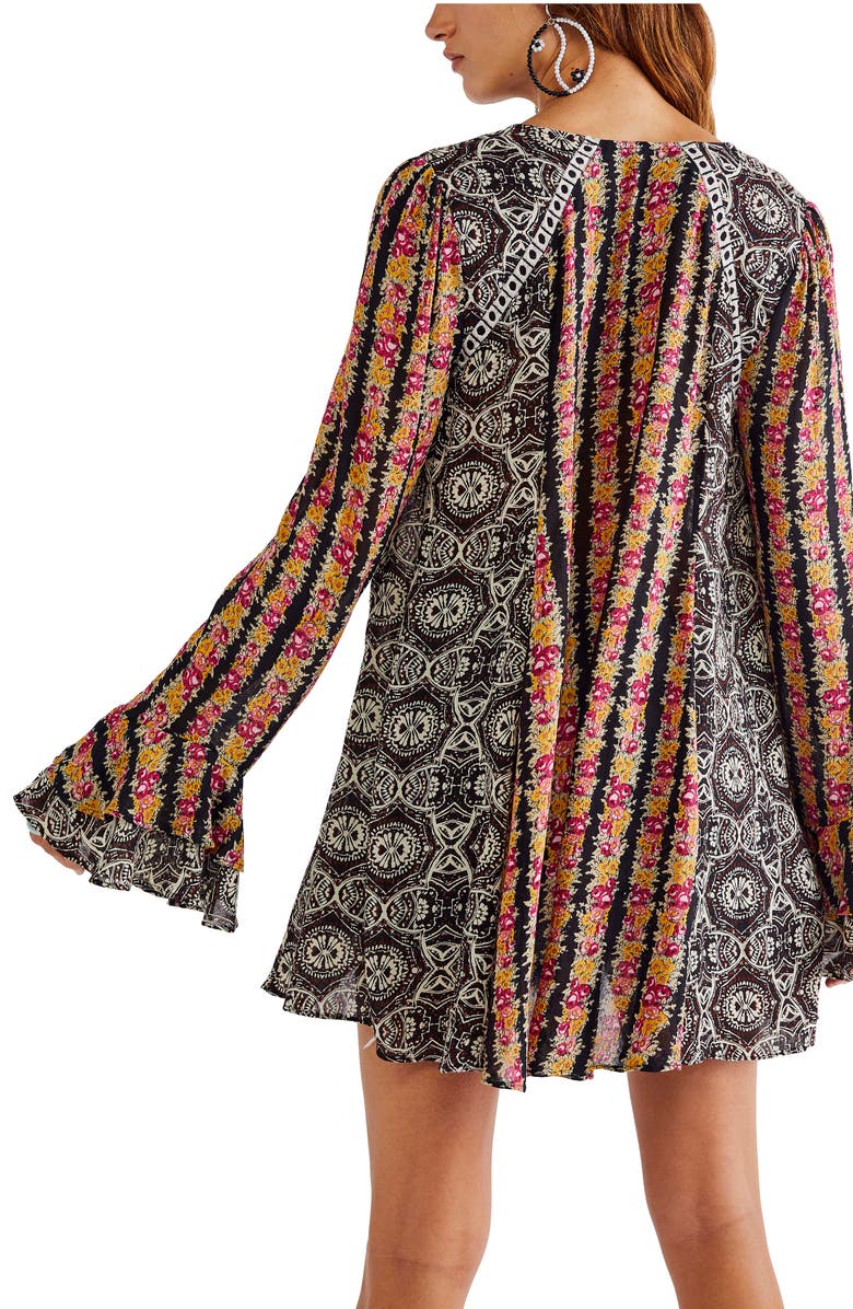 Free People Fallin Into You Long Sleeve Tunic Dress, Alternate, color, 