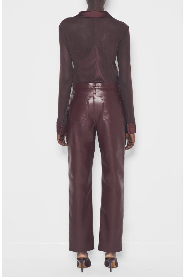 Escapade Stretch Blouse, Alternate, color, Port Wine