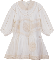 Clô Woven Lace A-Line Dress