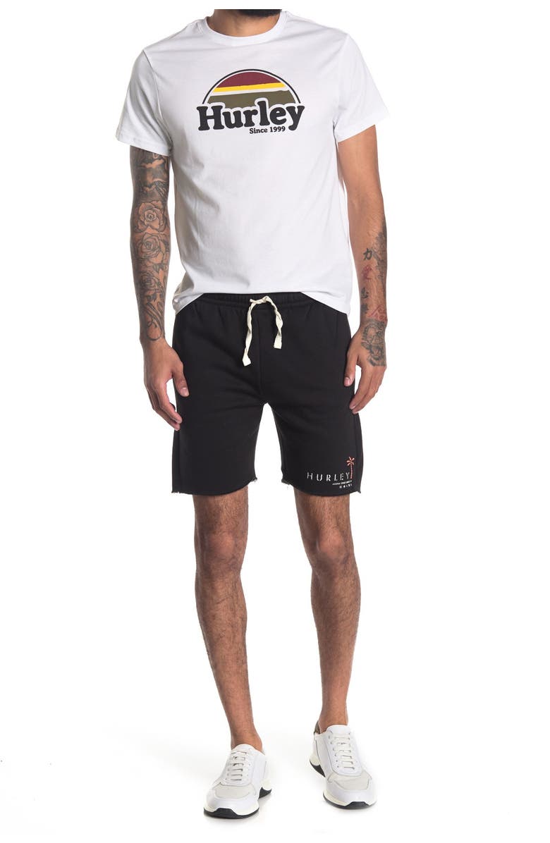 Hurley Natural Fleece Shorts, Main, color, 