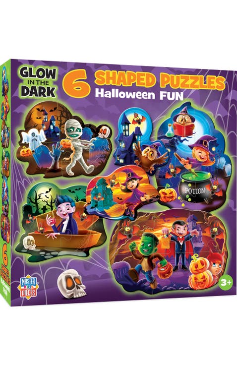 Halloween Glow 6-Pack Mini Puzzles