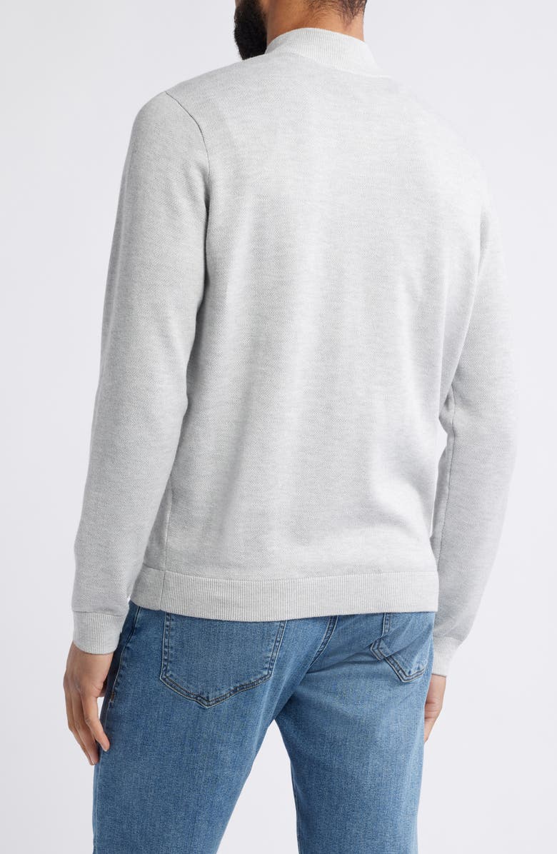 Peter Millar Cool Spun Bird's Eye Quarter Zip Sweater, Alternate, color, 