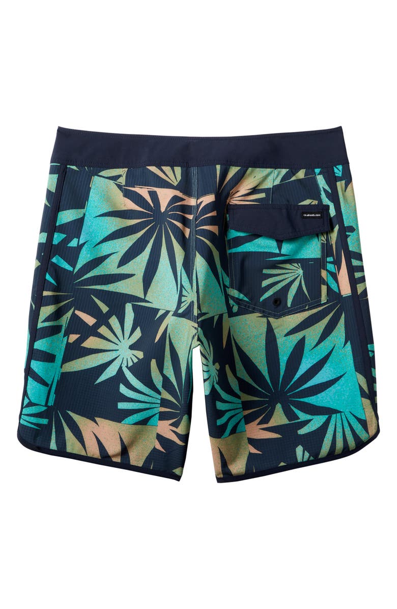 Quiksilver Highline Scallop Swim Trunks, Alternate, color, Pacific Tribe Dark Navy