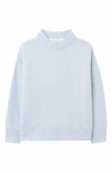 Kids' Curved Logo Knit Crewneck Sweater