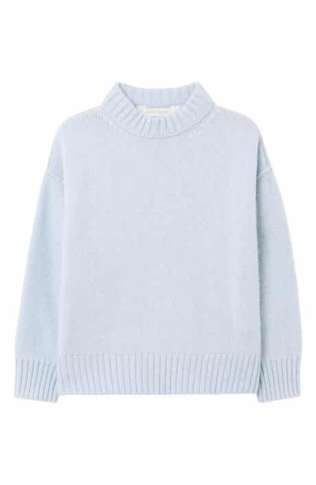 Kids' Curved Logo Knit Crewneck Sweater