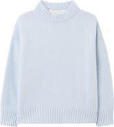 Palm Angels Kids' Curved Logo Knit Crewneck Sweater