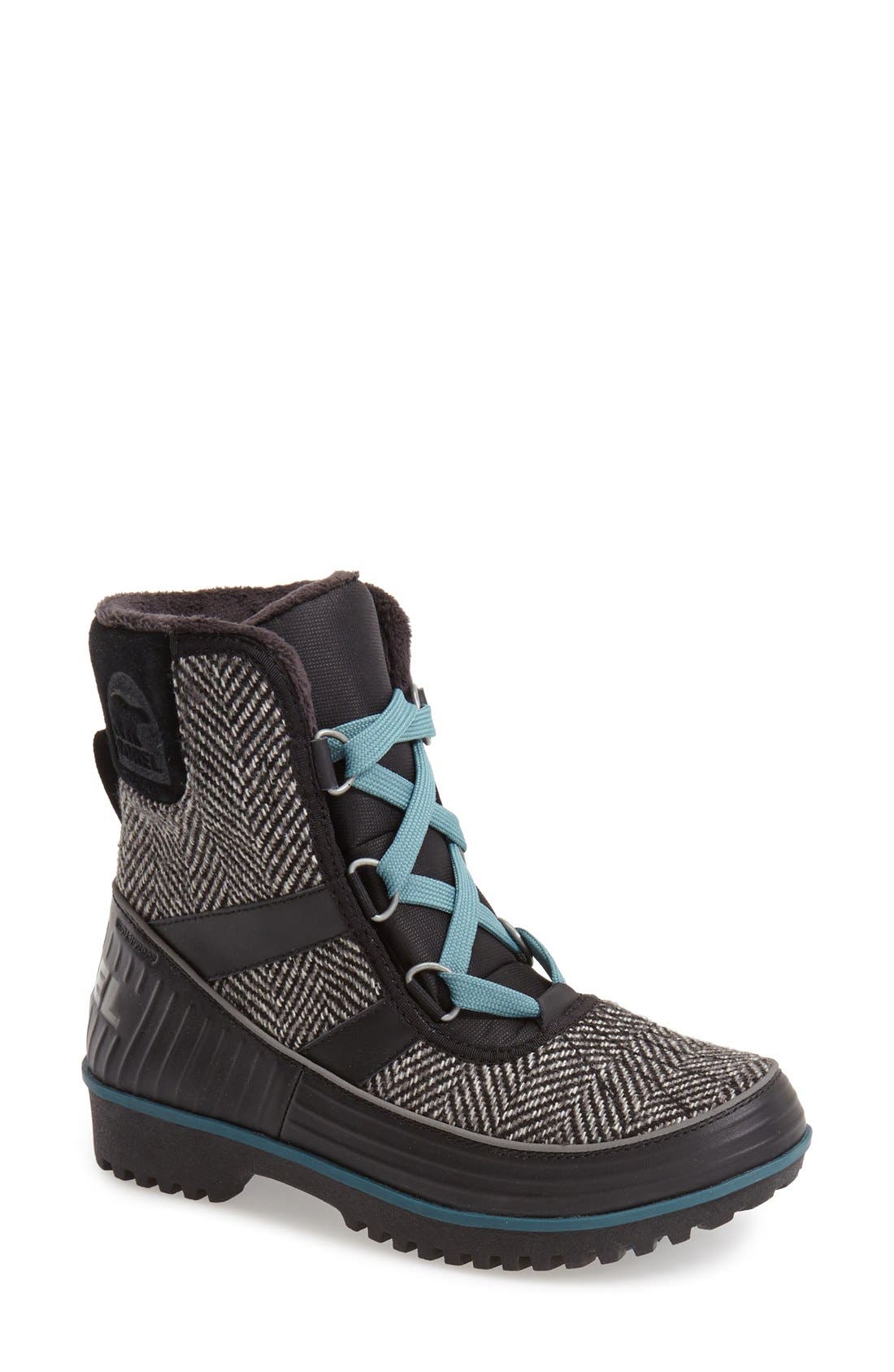 'Tivoli II' Waterproof Boot, Main, color, BLACK/ CLOUDBURST
