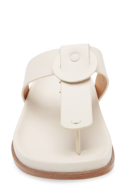 Korks Audie Thong Sandal In White