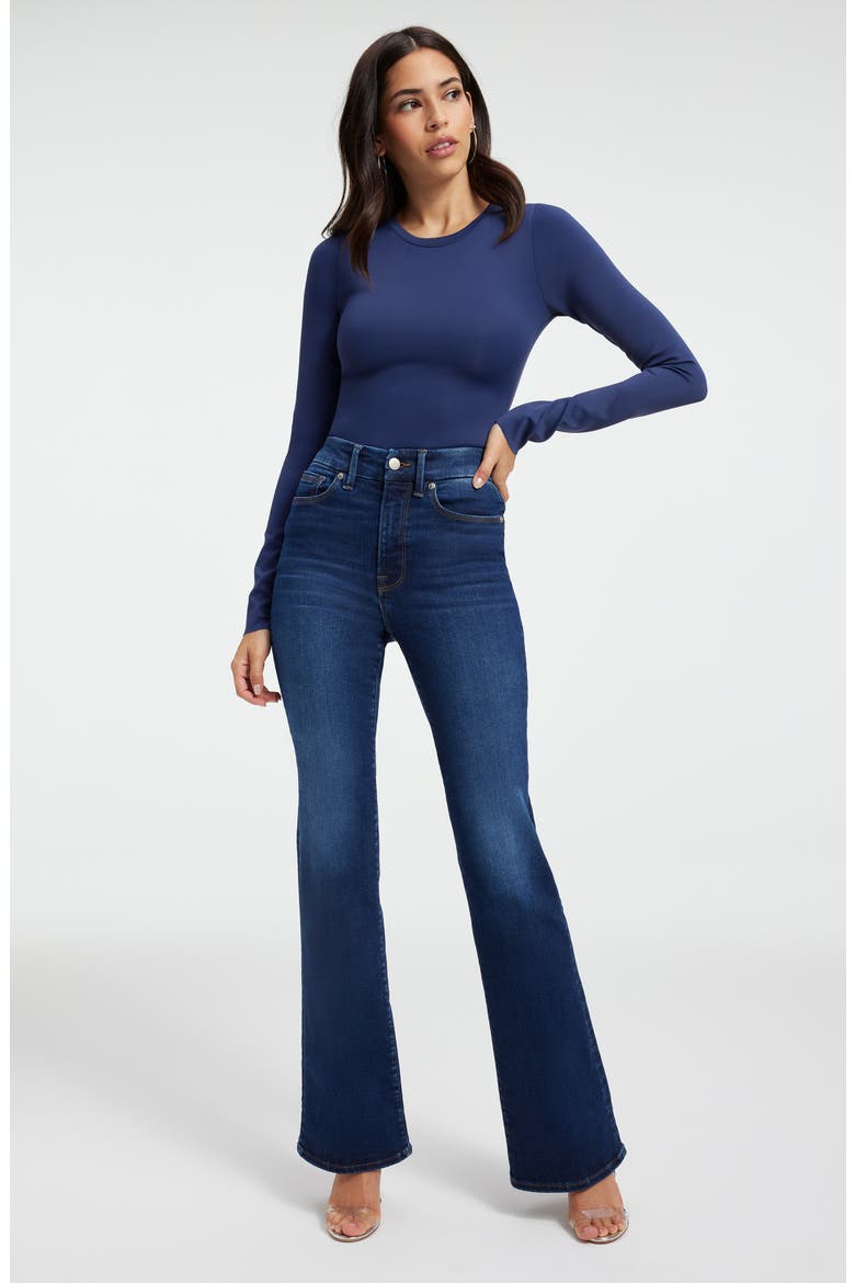 Always Fits Good Classic High Waist Bootcut Jeans, Alternate, color, INDIGO446