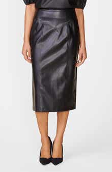 Morrison Faux Leather Midi Skirt