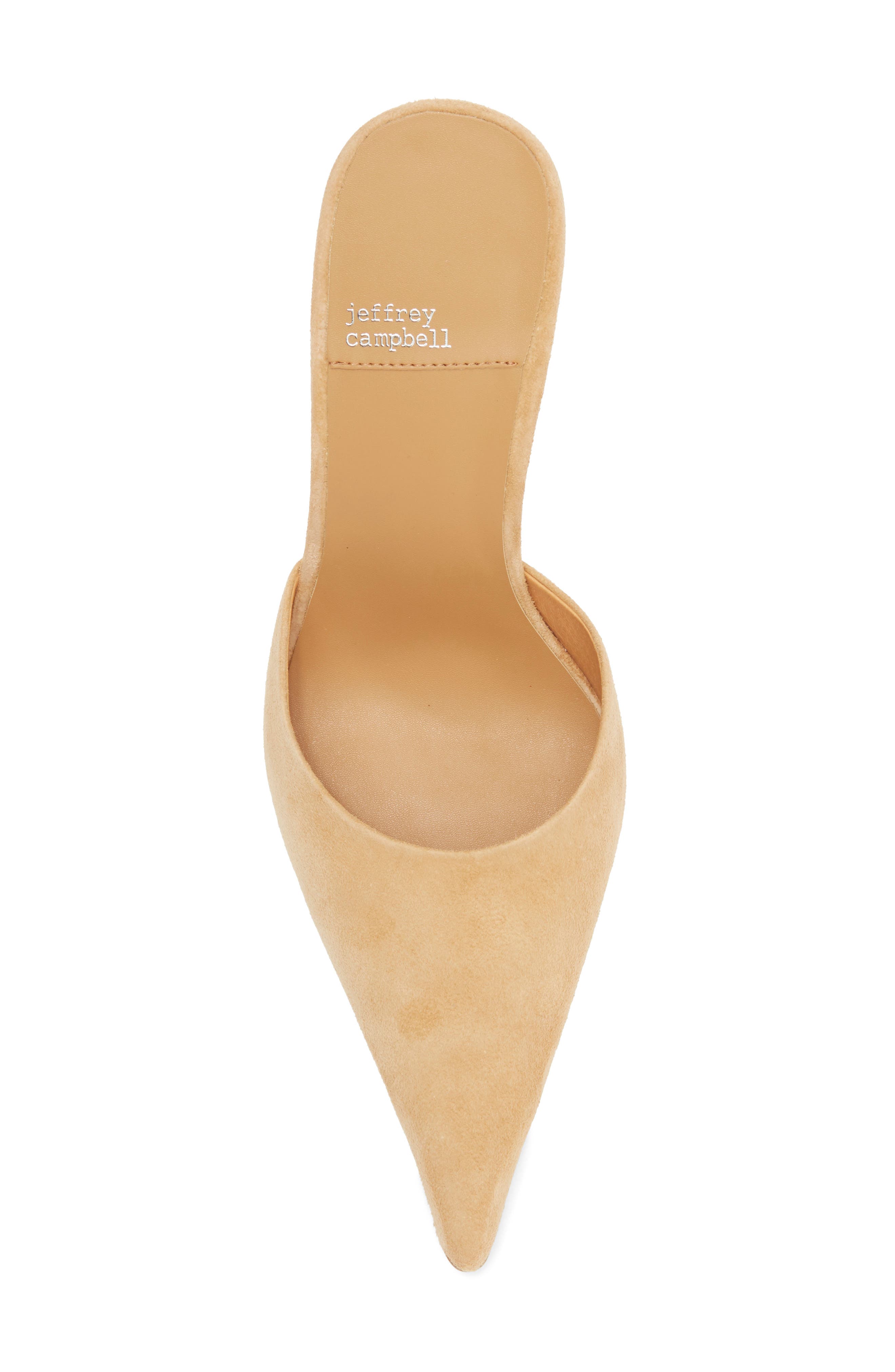 Jeffrey Campbell Robyn Pointed Toe Mule, Alternate, color, Camel Suede