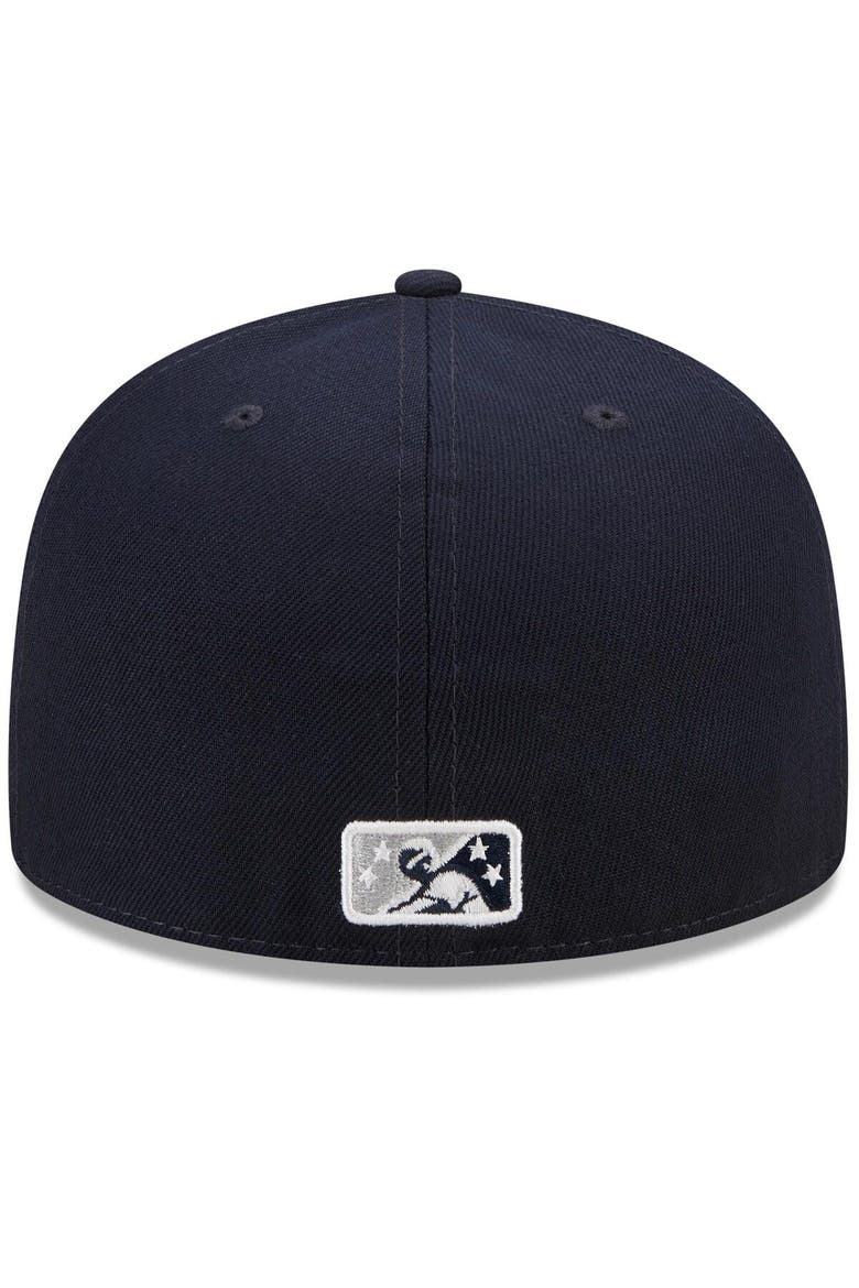 Men's New Era Navy/Gray Hudson Valley Renegades Marvel x Minor League 59FIFTY Fitted Hat, Alternate, color, Navy