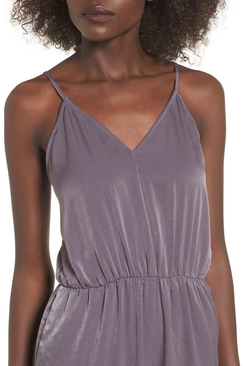 Satin Jumpsuit, Alternate, color, DARK GREY