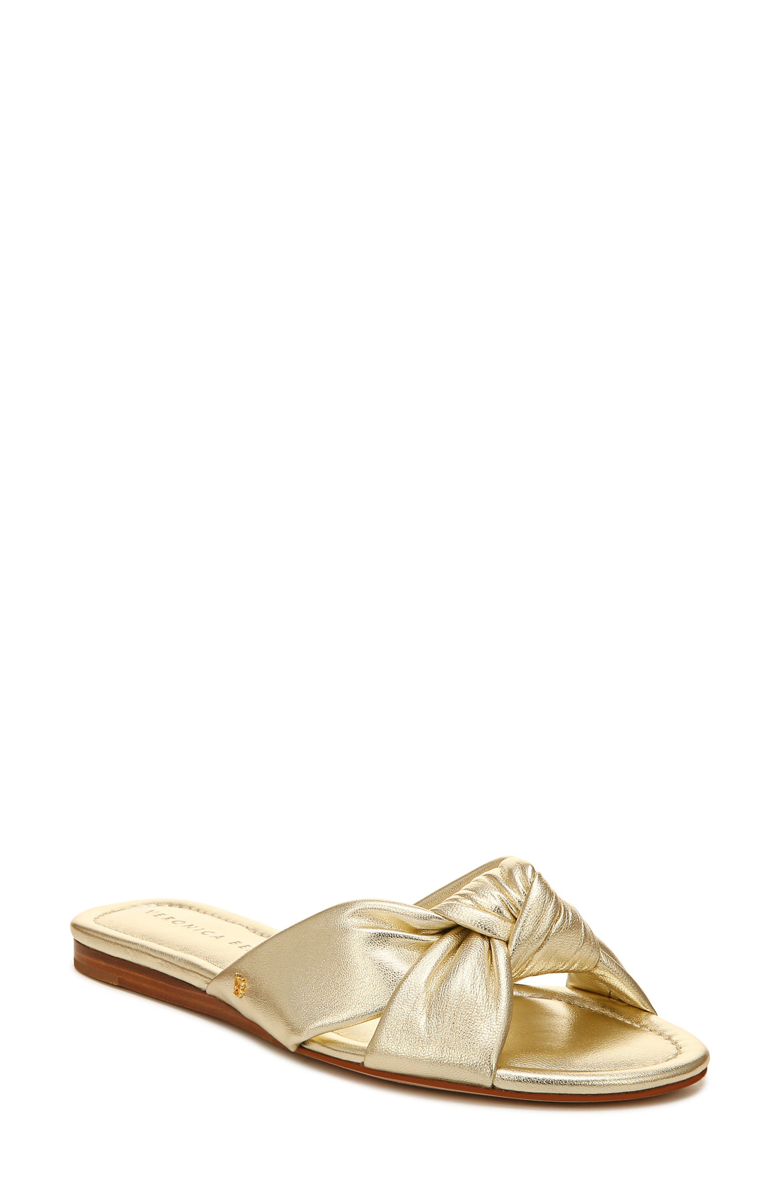 Salton Slide Sandal, Main, color, PLATINUM