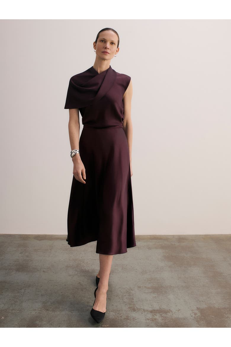 Ocana Asymmetric Sleeve Blouse, Alternate, color, Purple