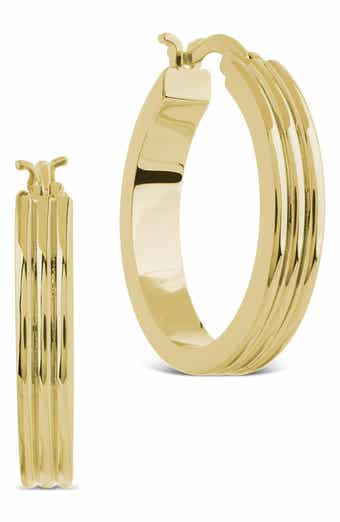 Hannah Ribbed Hoop Earrings