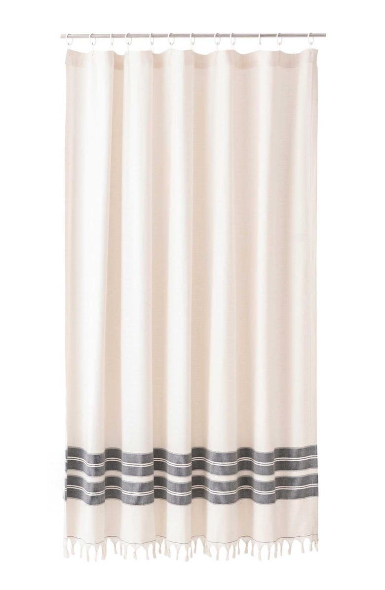 Olive & Linen Costa Shower Curtain, Main, color, 