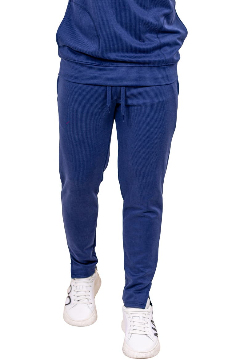 Marthyr Ribbed Performance Joggers, Alternate, color, BLUE