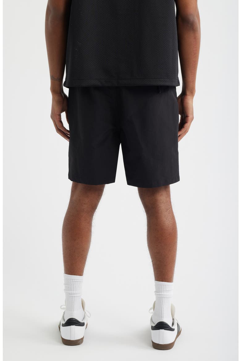 Shibuya Nylon Drawstring Shorts, Alternate, color, BLACK