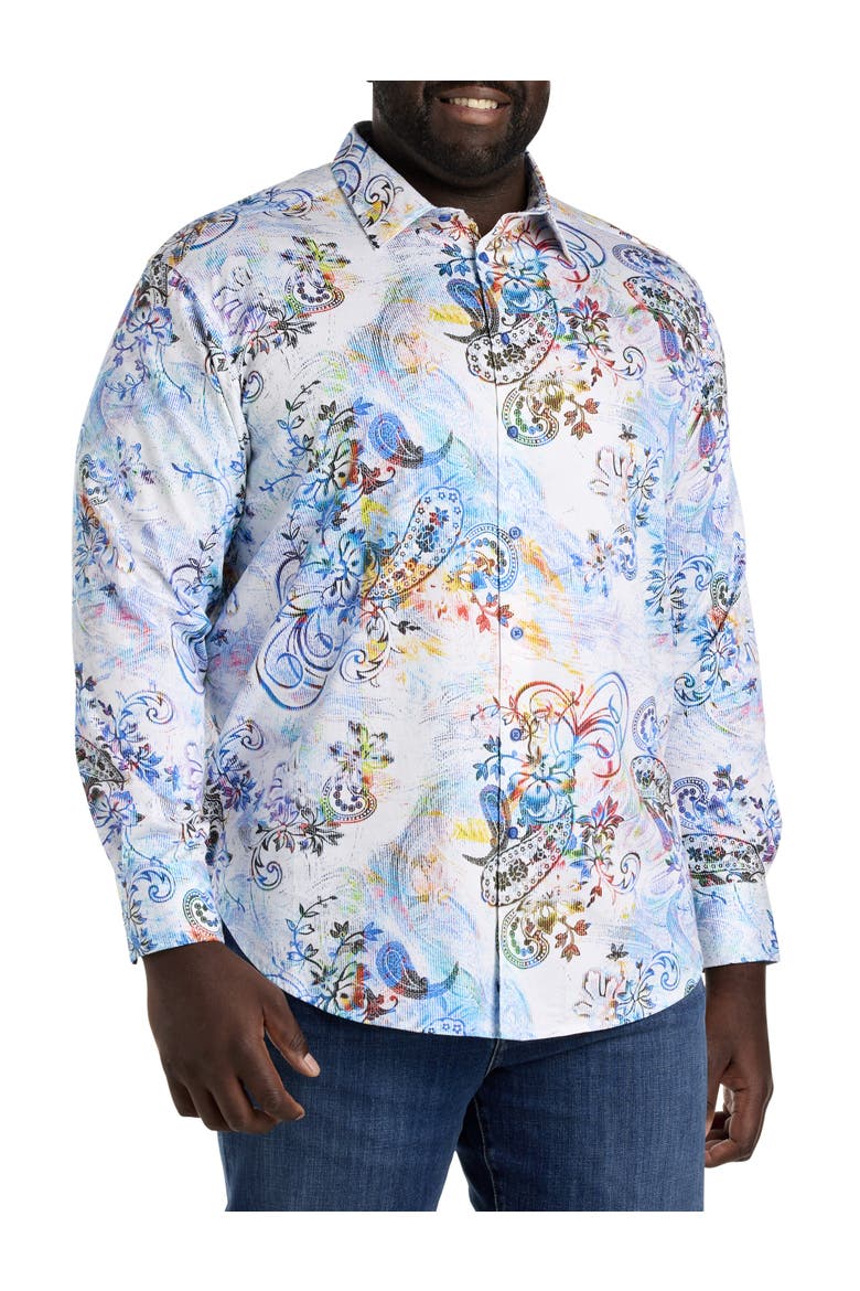 Big & Tall Apex Sport Shirt, Alternate, color, MULTI