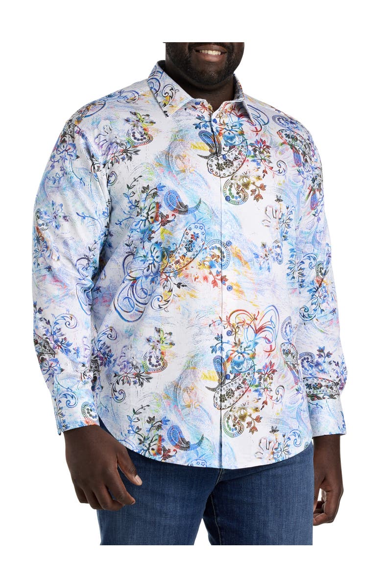 Robert Graham Big & Tall Apex Sport Shirt, Alternate, color, 