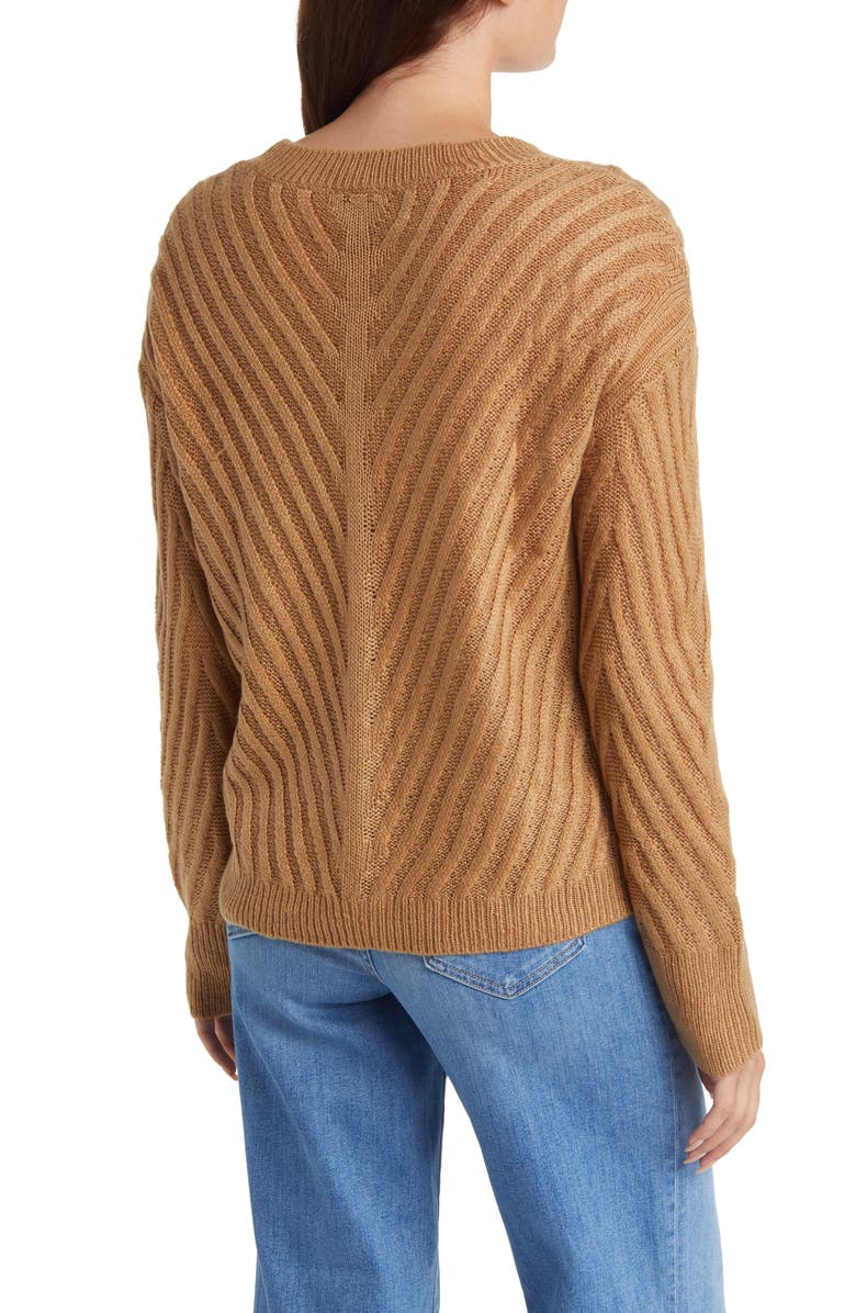 Bobeau Rib Crewneck Sweater, Alternate, color,