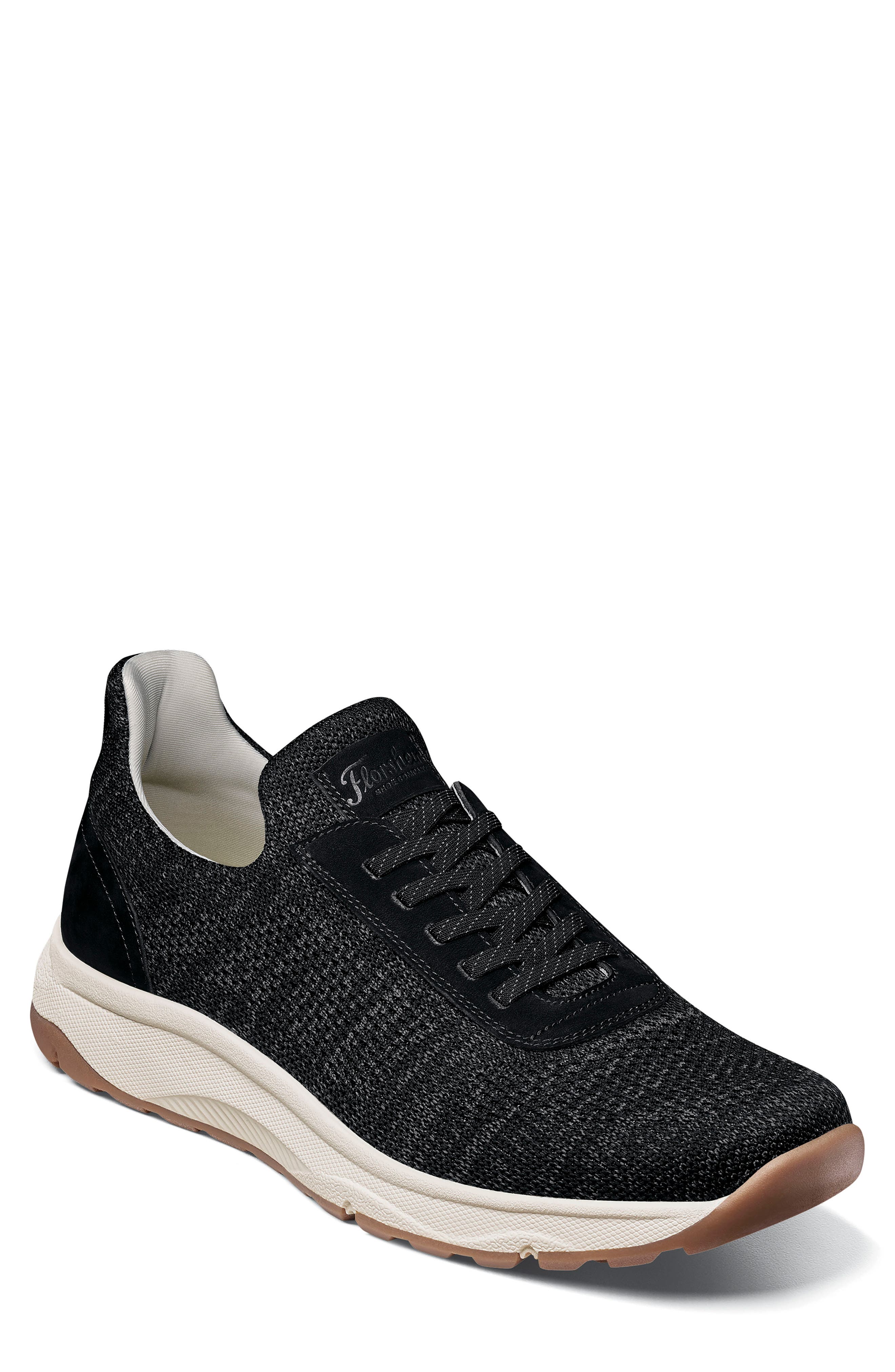 Florsheim Satellite Knit Slip-On Sneaker, Main, color, Black