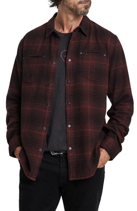 Dario Brushed Cotton Flannel Button-Up Shirt