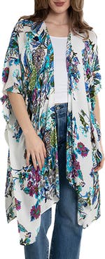 SAACHI Floral Print Ruana