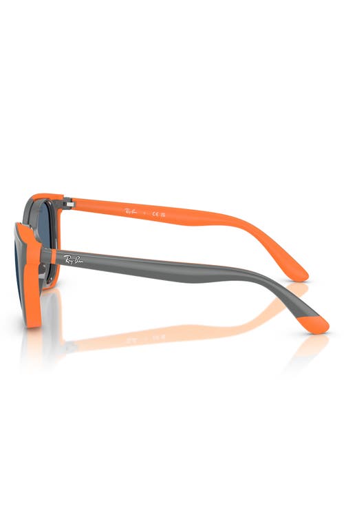 Shop Ray Ban Ray-ban Kids' 47mm Phantos Clip-on Sunglasses In Orange