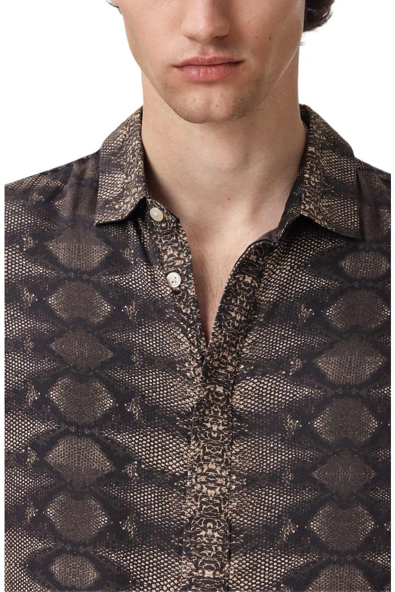 Loren Slim Fit Short Sleeve Button-Up Shirt, Alternate, color, LIGHT KHAKI