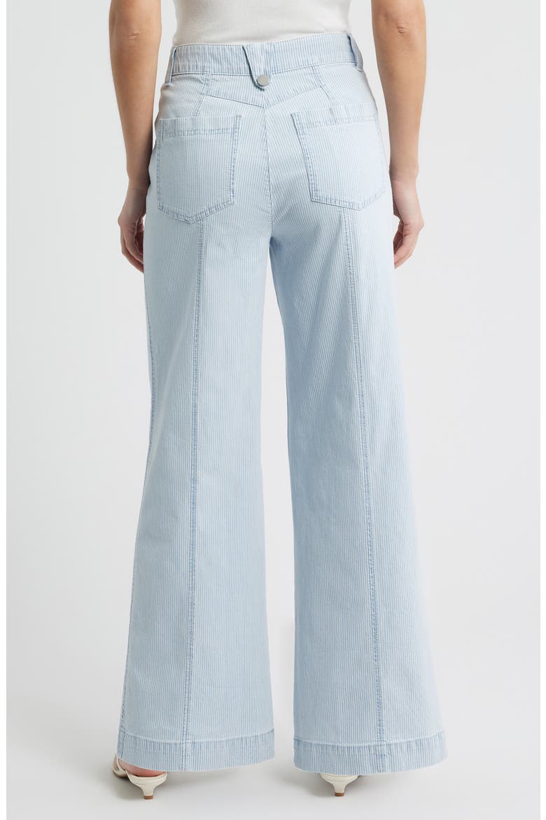 Skyrise Stripe Patch Pocket Wide Leg Pants, Alternate, color, POWDER BLUE