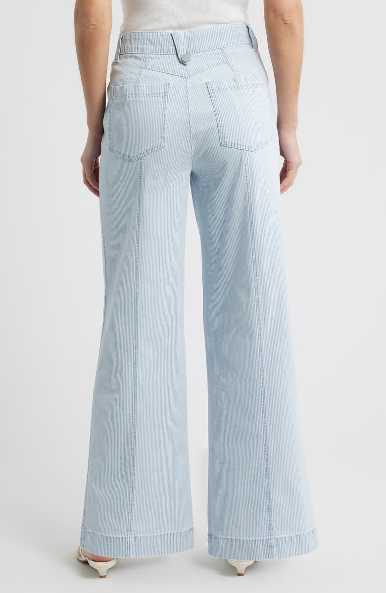 Wit 
Wisdom Skyrise Stripe Patch Pocket Wide Leg Pants, Alternate, color, Powder Blue