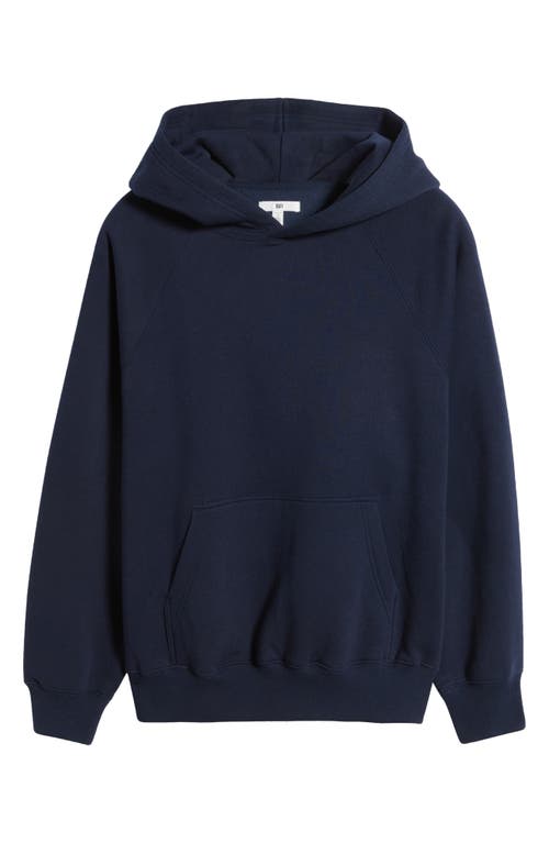 Bp. Fleece Detail Oversize Raglan Hoodie In Blue