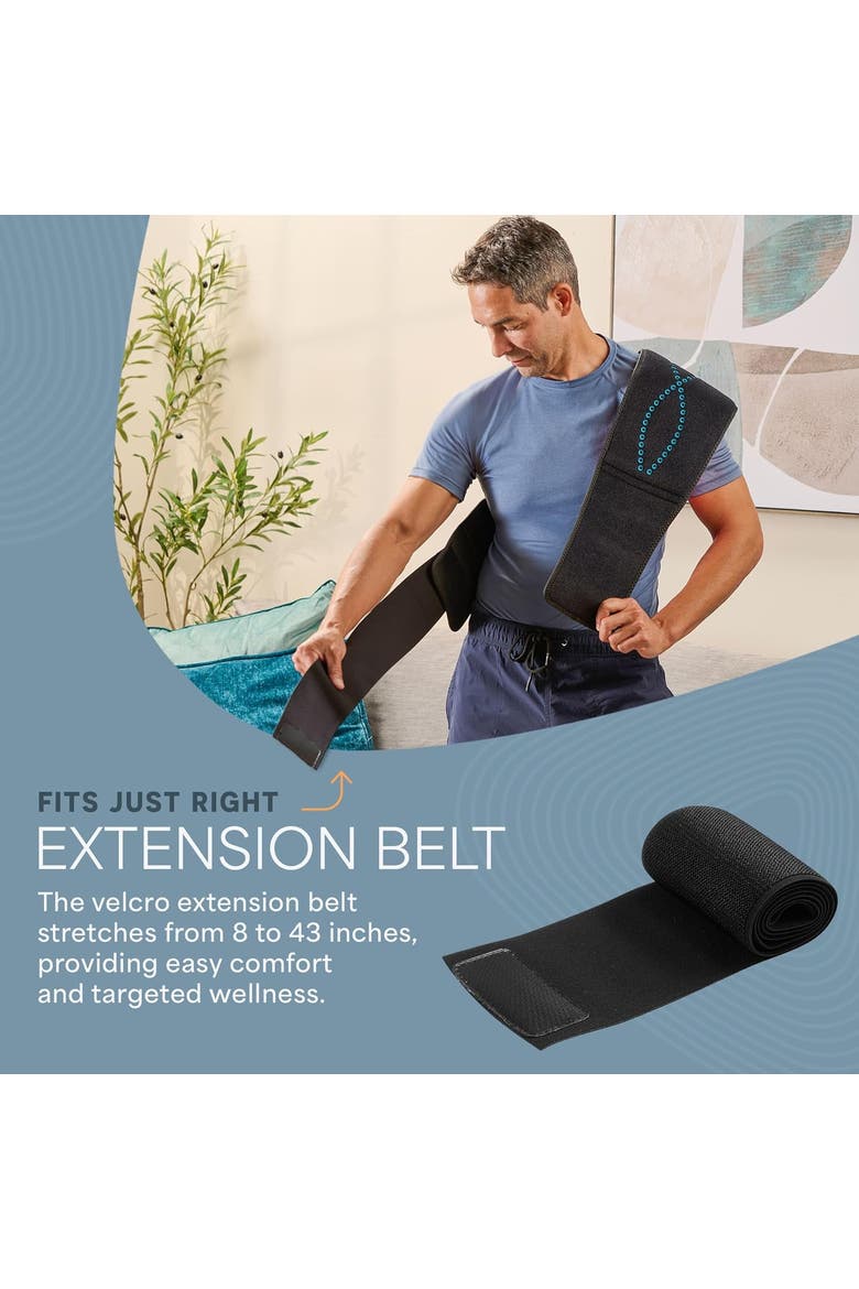 Allevared Elite Red Light Therapy Belt 660nm & 850nm Rechargeable Infrared light, Alternate, color, Black