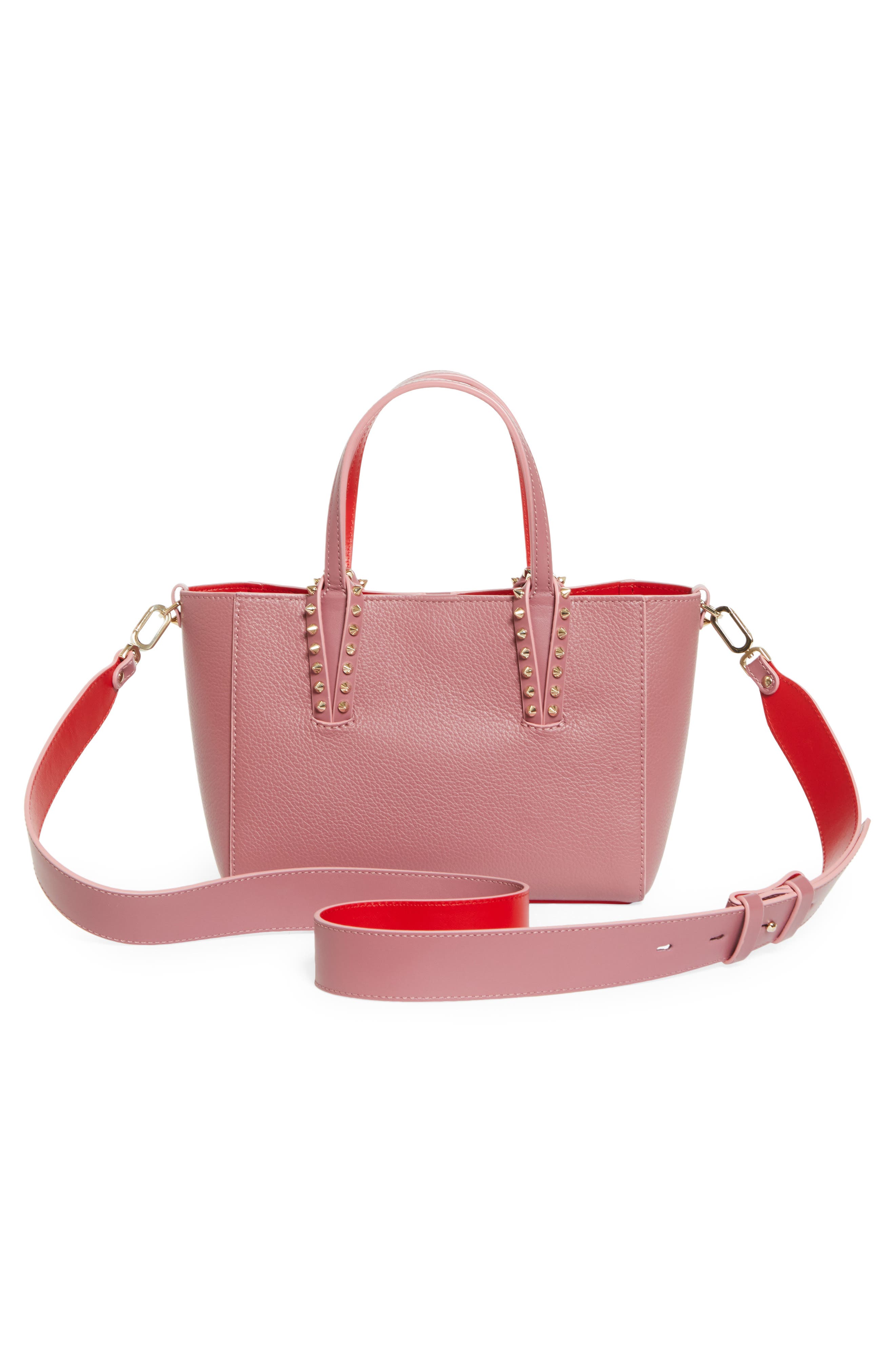 Mini Cabata Soft Leather East/West Tote, Alternate, color, PALACY/GOLD