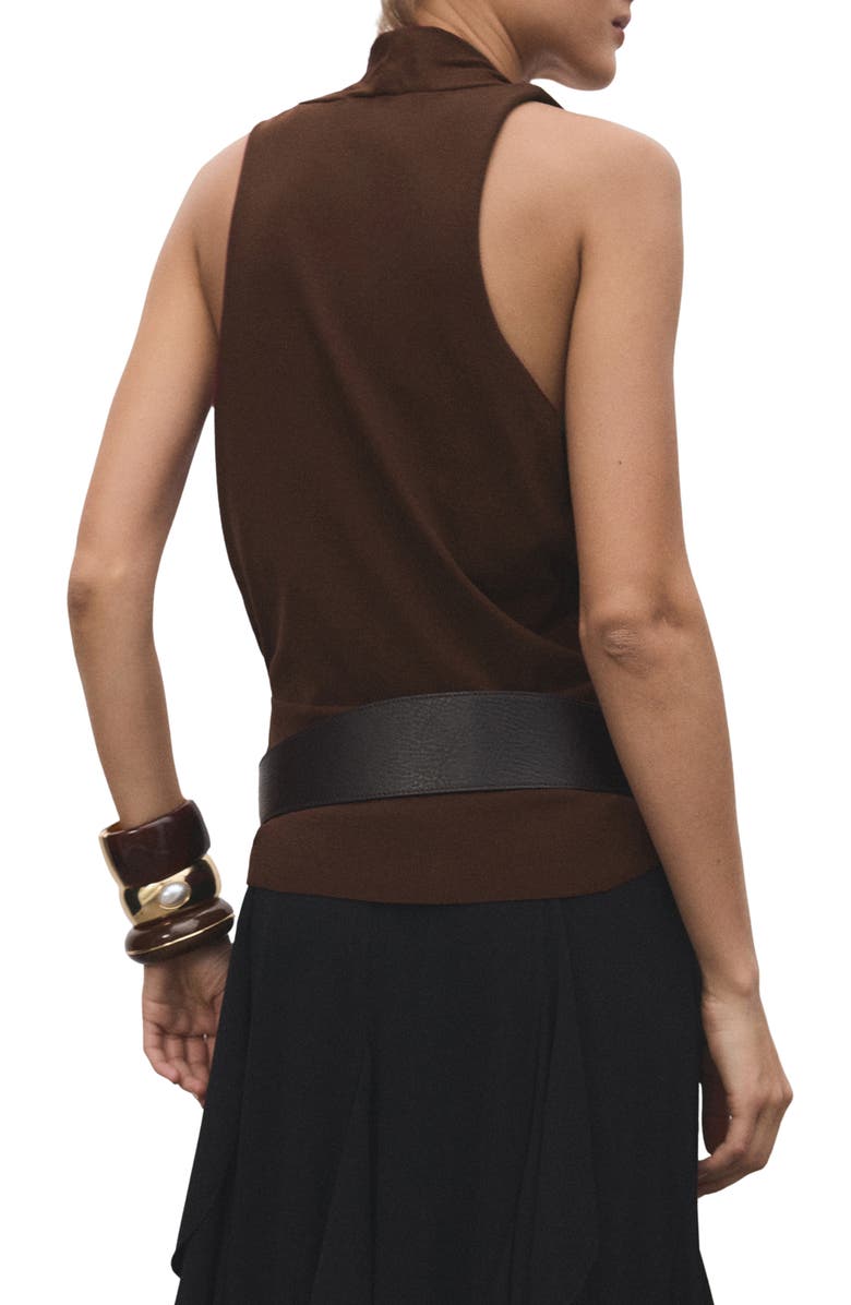 MANGO Plunge Neck Sweater Vest, Alternate, color, 