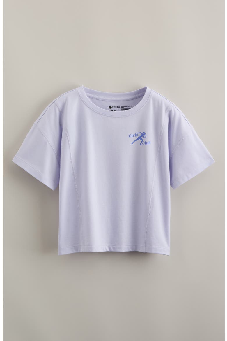 Kids' Lucky Cotton Blend Graphic T-Shirt, Main, color, PURPLE CALLUNA